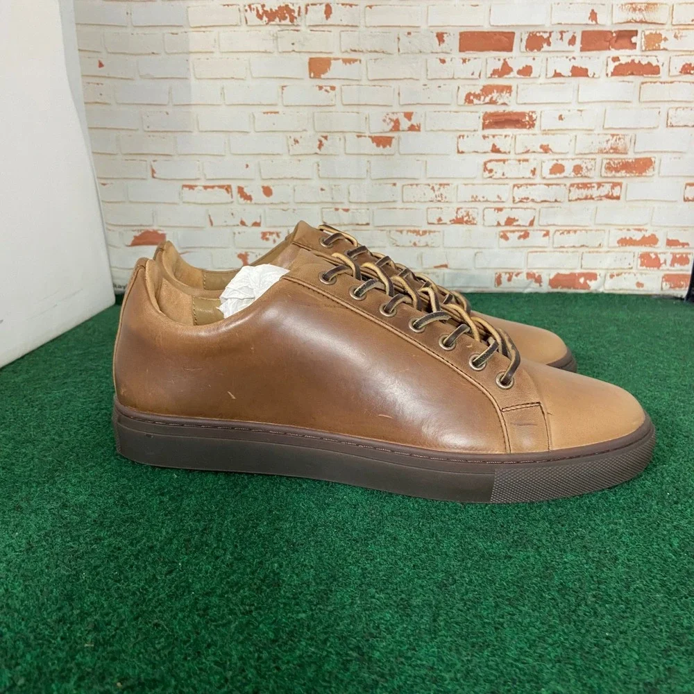 Thursday Boot Co Premier Low Top Mens 8.5 Toffee Leather Sneakers Handcrafted